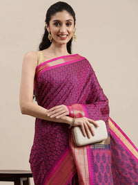 Pandadi Saree Women's  Cotton Silk Saree With Blouse Piece