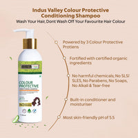 INDUS VALLEY Hair Color Trial Pack | Dark Brown With Colour Protection Shampoo (200 ml) + Hair Ultima Spa (175 ml)