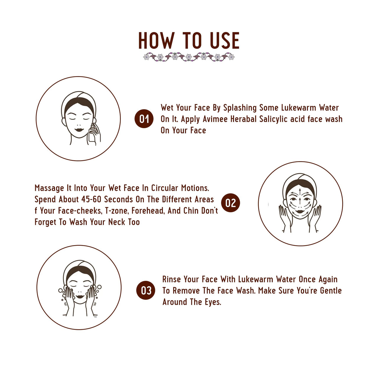 Avimee Herbal 2% Salicylic Acid Face Wash For Oily Skin | Sulphate free, Anti Acne Face | For Acne or Pimples | For Women & Men | 100 mL