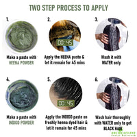 Shudh Online Indigo and Henna Powder Organic for Hair Colour (50 Grams each - 100 grams), Avuri and Mehandi, Neela Amari, Natural Mehndi, Neel Patti, Cassia Obovata, Neelayamari, Neli Aku