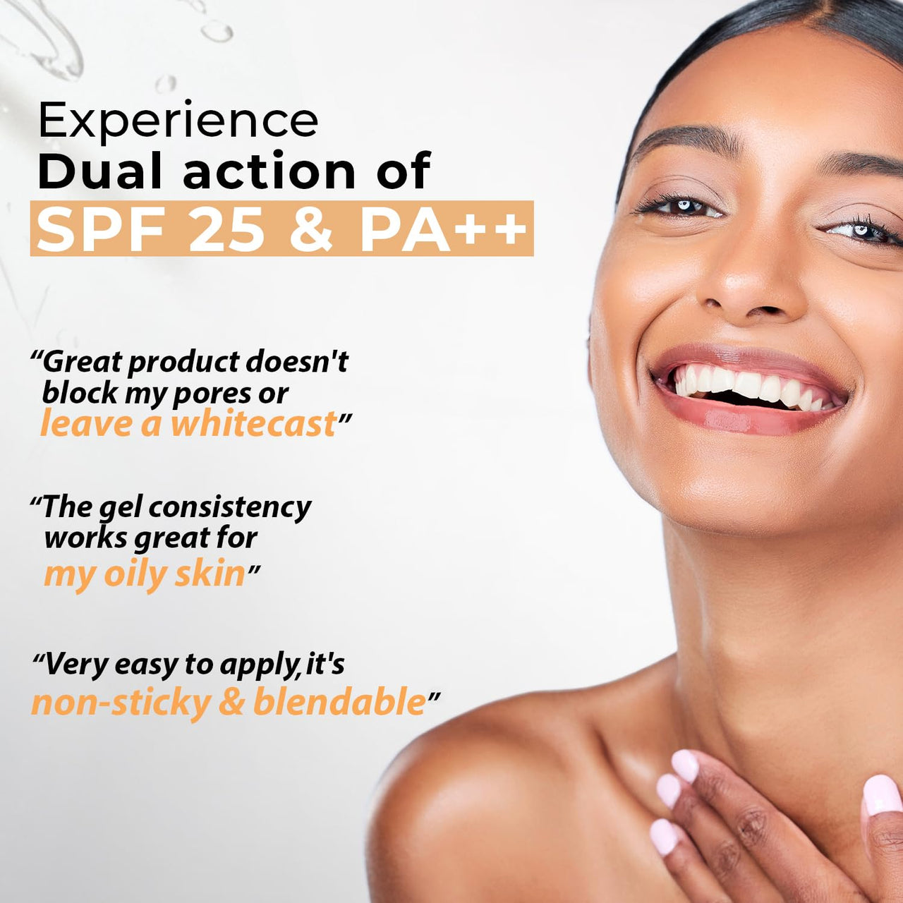 Kaya Clinic Ultra Light Aquagel Sunscreen Gel With SPF25 50ml | Fragrance Free | Non-Greasy | Does Not Clogs Pores | PA++++ | 4 Star Boots Rating | For Oily & Acne Prone Skin