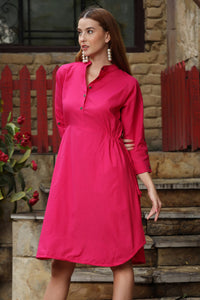 DHRUVI TRENDZ Kurti for Women || Soft Cotton Plain Long Straight Kurtis for Girls || Stitched Collar Kurta || Ideal for Office || Casual || Collage || Festival Wear Kurtis for Ladies