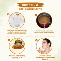 INDUS VALLEY Organic Orange Peel Powder | Citrus aurantium, For Face & Skin Care - Set Of 3(100g x3 = 300g)