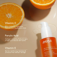 Asaya 15% Vitamin C Face Serum | Brightens Skin, Fades Dark Spots & Boosts Collagen | With Vitamin E for Hydration & Barrier Repair | 3-O-Ethyl Ascorbic Acid & Ferulic Acid | Evens Skin Tone & Lightweight | Non-Greasy, Non-Comedogenic & Non-Irritating | O