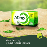 Margo Original Neem Soap | With Goodness of 1000 Neem Leaves | Infused with Vitamin E for moisturising- 125gm Pack of 16
