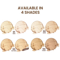Seven Seas 2 In 1 HD Oil Control Matte Finish Pressed Compact Powder Total Oil Control | Non Oily Matte Look | Evens Out Complexion | Hides Imperfections | Blends Effortlessly (Skin)