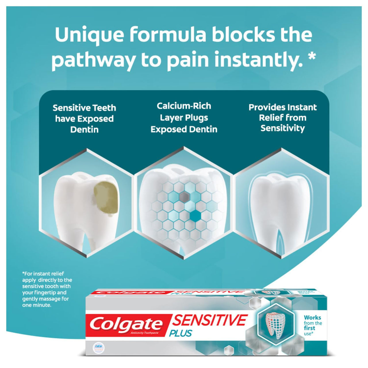 Colgate Sensitive Plus Toothpaste, Tooth Paste With Pro Argin Formula for Sensitivity Relief, 140gm (Combo Pack Offer)