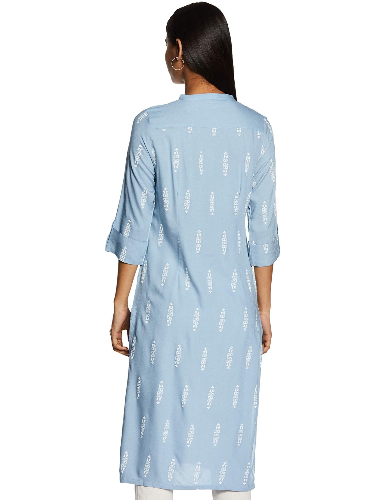 W for Woman Women's  Rayon Straight Kurta