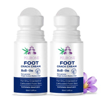 PELIRONE 20% Urea Foot Cream Roll On 50ml | For Dry & Cracked Heels | With 2% Lactic Acid, Olive Oil & Vitamin E | Helps Repair and Moisturise Cracked Heels 1