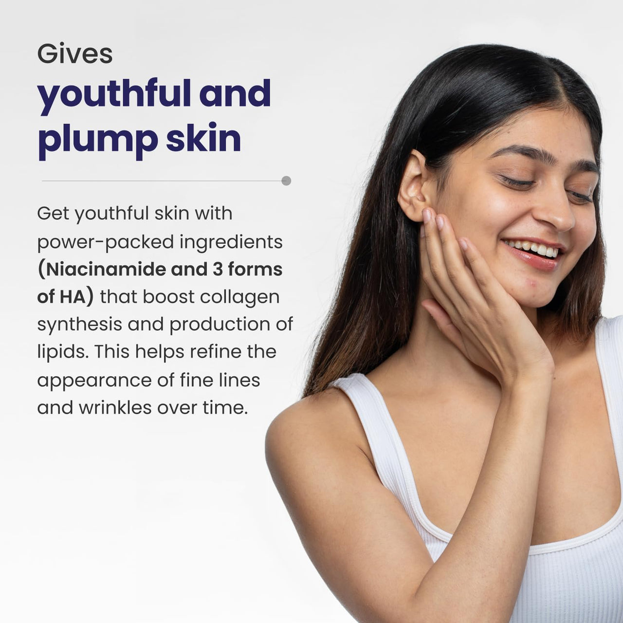 Re'equil Daily Hydration Serum with Niacinamide, Sodium Hyaluronate, and Hyaluronic Acid | Enhances Skin Hydration | Improves Skin Texture | Reduces Fine Lines & Wrinkles | 25 ml