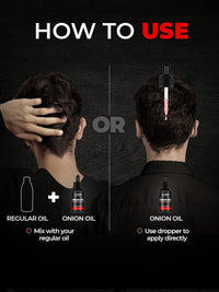 Beardo Onion Oil Concentrate, 25 ml | Onion Hair Oil for Hair Growth | Red Onion Hair Oil & Sunflower Oil | Natural | Non-sticky | Controls Hairfall & strengthen roots