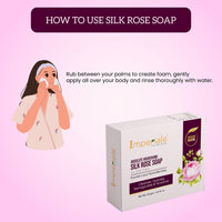 Imperiale Botanique Absolute Nourishing Silk Rose Soap | 125 GM | Luxurious Handcrafted Bathing Bar | Ashwagandha, Shea Butter, Silk Protein & Rose Extract | Deeply Moisturizing & Aromatic | For Smooth, Soft & Radiant Skin | Women & Men