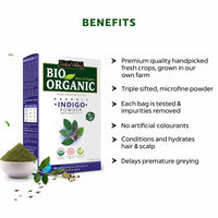 Indus Valley Bio Organic Herbal Henna Paste -150 g, with Herbal Indigo Powder -100 g