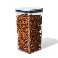 OXO Good Grips POP Container - Airtight Food Storage - Big Square Tall 6.0 Qt Ideal for bulk snacks and cereal 6.0 Qt - Square - Bulk Food