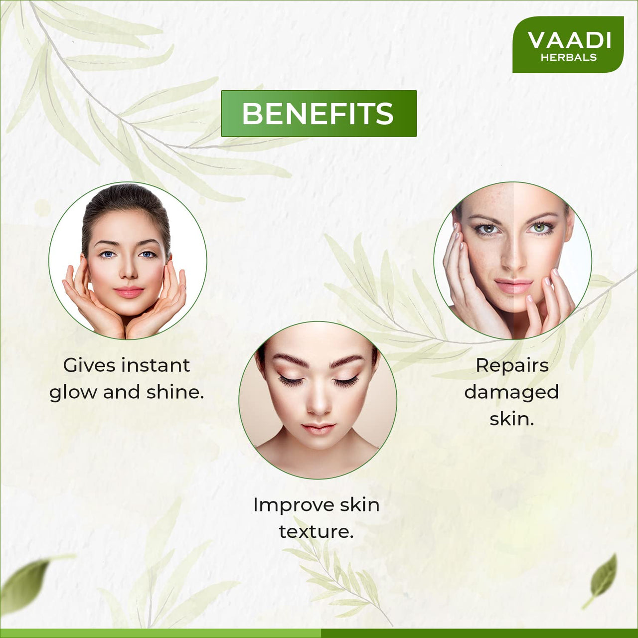 Vaadi Herbals Instaglow Almond and Honey Face Pack, 120g