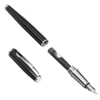 Basics Fountain Pen with two replacement cartridges- Medium Point, Black Ink