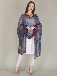 DIAMO Embroidered Chiffon Women's  Dupatta