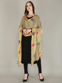 DIAMO Embroidered Chiffon Women's  Dupatta