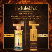 Indulekha Bringha, Ayurvedic Hair Oil, 250ml, for Hair Fall Control, with Amla & Coconut Oil, with Comb Applicator