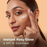 Pilgrim Illuminating Moisturizer Cream For Face | For Instant Rosy Glow & Spf 15 | Non-Greasy Highlighter With Pink Pearl Finish | Enriched With Australian Kakadu Plum | All Skin Types 30Ml