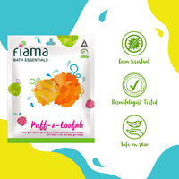 Fiama Bath Essential Puff-a-Loofah, Pack of 1 Body Loofah, Soft, Exfoliated and Energized Skin