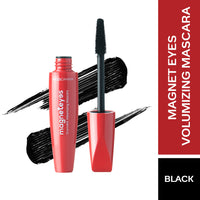 FACES CANADA Magneteyes Dramatic Volumizing Mascara - Black, 9.5ml | Lightweight, Denser & Longer Lashes | Intense Black Finish | Adds Volume | Easy Wash | No Clumping | Cruelty Free (Pack of 2)