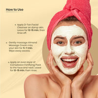 Ozone Xpress Facial Kit For Men & Women | Ideal For All Skin Types Glowing Skin, Bright & Radiant Complexion | Enriched With Almonds, Neem & Aloe Vera | Sulphates & Paraben Free,1 Count