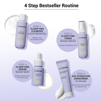 Sereko Bestseller’s Skincare Trial Kit | Vitamin C, Niacinamide & Cica | Brightening & Hydrating Set for Women & Men | Pack of 4 | Self-Care For Glowing Skin | Travel & Pocket Friendly