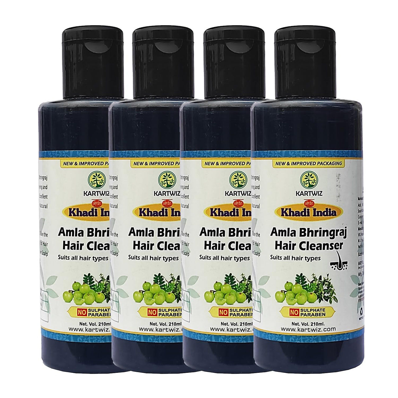 Khadi Natural Herbal Amla and Bhringraj Shampoo (840 ml)