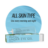 Aroma Magic Under Eye Gel | Brightens & Refreshes, Reduces Dark Circles for Lightens, Tightens & Puffiness | with cucumber, green tea, lemon, & centella For Women & Men | 20 gm