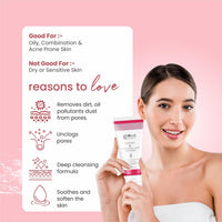 Globus Naturals Pimple Clear Glycolic & 1% Salicylic Acid Face Wash, For Acne & Oil Control, Enriched with Aloe vera & Vitamin E (100ml) (Pack Of 5)
