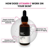 ThriveCo 10% Vitamin C Serum For Face With Hyaluronic Acid | Gives Instant Brightening Effect & Glowing Skin | For Men & Women | All Skin Types | Non-Sticky, Vegan, Fragrance & Cruelty-Free | 30ml