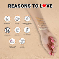 Iba Pure Skin Liquid Foundation - Golden Beige 30ml | Full Coverage | Long Lasting | Lightweight | Oil Free Dewy Finish | SPF 15 | 100% Natural Vegan & Cruelty Free