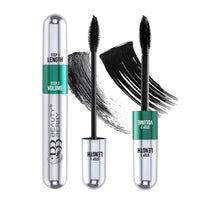 Beauty Berry Twin Turbo Volumizing and Lengthening Mascara – Black, 15ml | Long Lasting, Lightweight, Quick Drying, Smudge Proof & Waterproof | 2-in-1 Mascara for Women