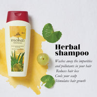 moha: Herbal Hair Shampoo Herbal Hair Cleanser With Benefits Of Amla, Aloe, Brahmi & Bhringaraj For Daily Use For All Hair Types -(200 ml) Pack of 1