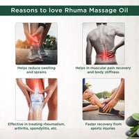 Vansaar Rhuma Care Massage Oil - 100 ml | Long lasting relief | Suitable for Knee, Neck, Back, Joint Pains | 100% Ayurvedic Formula