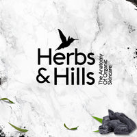 Herbs & Hills Organic Charcoal Face Wash - 100ml | Anti Pollution | Oil Control | For Dirt & Dullness | Face Wash for Oily & Acne Prone Skin | With Natural Coconut Oil, Aloe Vera & Lemon Oil Extract