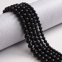 35pcs 10mm Natural Black Onyx Agate Gemstone Beads Energy Healing Crystal Round Loose Stone Beads for Jewelry Making, DIY Bracelets Necklaces