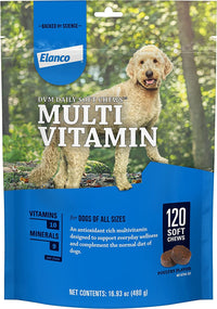 Elanco Daily Multi Vitamin Soft Chews for dogs, 120 soft chews 120 Count