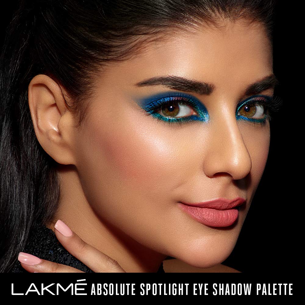 Lakmé Absolute Spotlight Eye Shadow Palette, Berry Martini, 12 G - Berry Martini, Shimmery, Matte