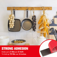 Double Sided Tape Heavy Duty, Small Waterproof Strong Mounting Adhesive Foam Tape, 10ft Length, 0.39in Width for LED Strip Lights, Home Decor, Car, Glass, Sign, Made of 3M VHB Tape,Red