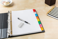 Avery 8-Tab Binder Dividers, Write & Erase Multicolor Big Tabs, 6 Sets (23079)