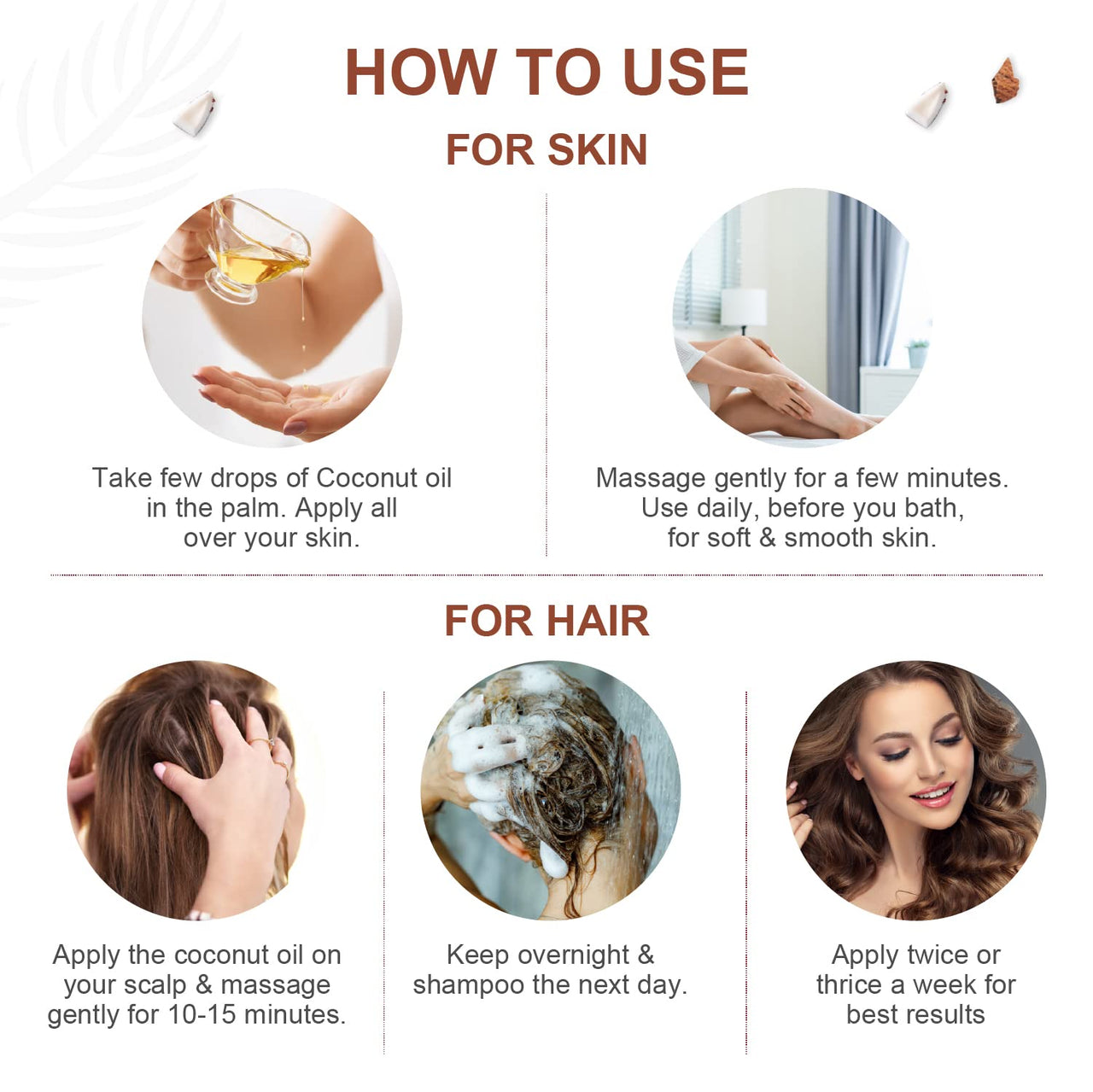 INDUS VALLEY Face and Hair Care Combo of Coconut Oil and Aloevera Gel (175ml *2=350ml)