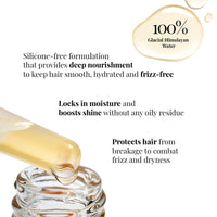 iCosmetiques Hair Serum for Dry & Frizzy Hair |Reduces Breakage |Keratin, Proline, B5 |Infused with Himalayan Glacial Water |Unisex Advance Care Formula |40ml