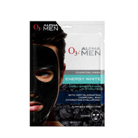 O3+ Power Foil D-Tan Face sheet mask for Skin Brightening Face Mask 20 ml & O3+ ALPHA MEN Energy White Charcoal Face Sheet Mask 30g with Charcoal & Hydrating Hyaluronic to Purify & Brighten Skin Combo
