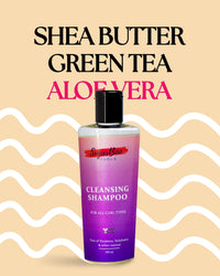 SugarBoo Curls Cleansing Shampoo (100ml) for Dry, Frizzy, Wavy, Curly Hair. Vegan & CG Friendly. No Parabens, Sulphates & Other Nasties