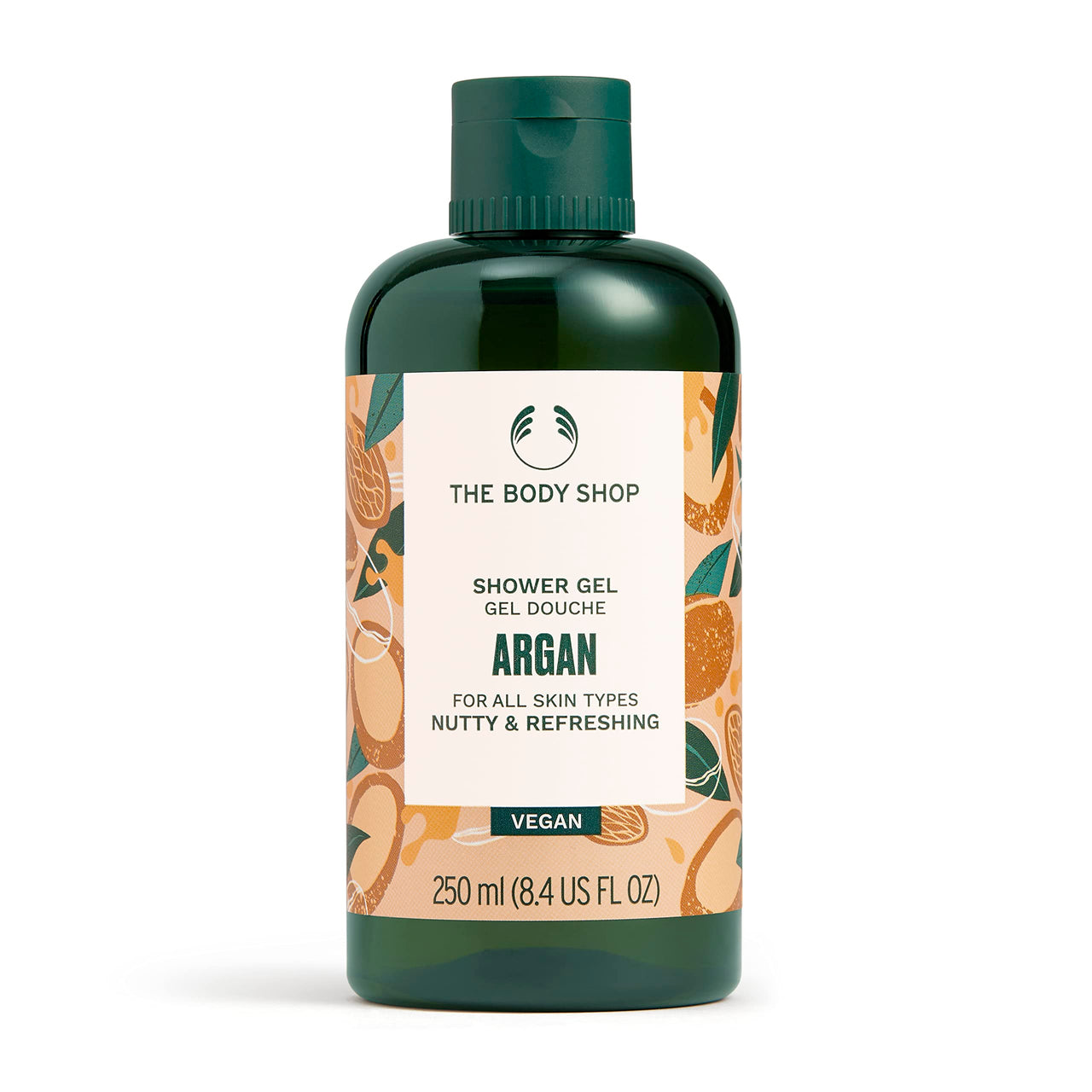 The Body Shop Wild Argan Shower Gel, 250 ML - All Skin Types | Cleanse & Refresh |Vegan