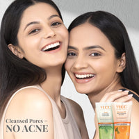 VLCC Tulsi Face Wash, 150ml with Free Orange Oil Face Wash, 150ml