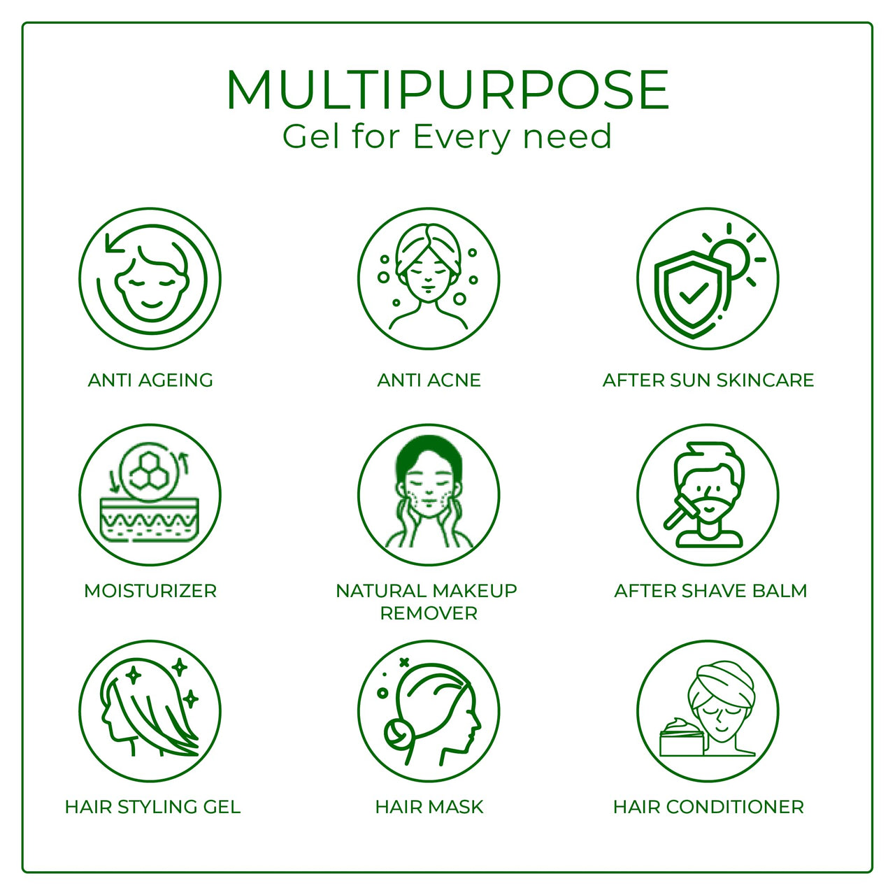 Raissa 4D Hyaluronic Acid Gel | 100% Pure Aloe Vera Gel 100g | Infused with 4D Hyaluronic Acid, Niacinamide & D-Panthenol | For Face, for Body & for Hair |