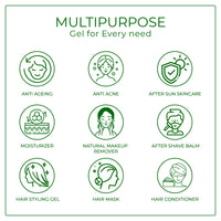 Raissa 4D Hyaluronic Acid Gel | 100% Pure Aloe Vera Gel 100g | Infused with 4D Hyaluronic Acid, Niacinamide & D-Panthenol | For Face, for Body & for Hair |